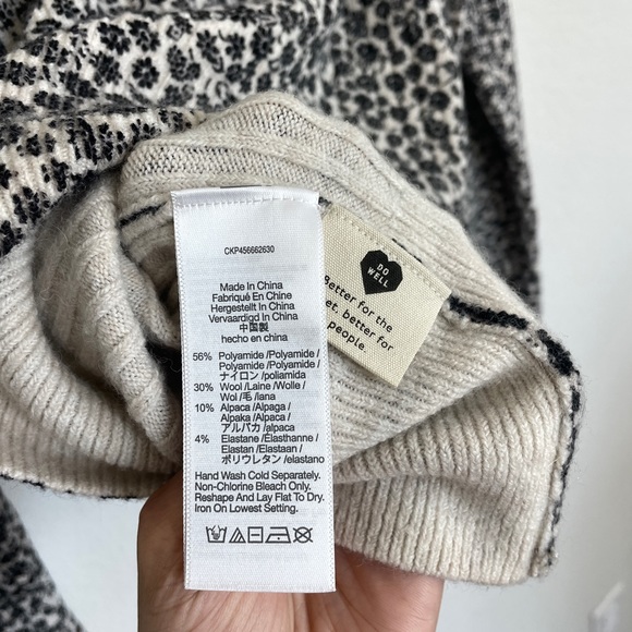 NWT Madewell Ditsy Cameron Ribbed Cardigan Sweater in Coziest Yarn, XXS - Picture 11 of 11